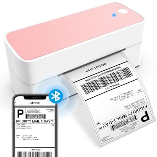 ASprink Shipping Label Printer - Bluetooth Thermal Label Printer for Shipping Packages, Small Business, Barcode Labels, Customer Stickers Compatible with for Amazon, Ebay, Shopify, USPS, UPS, FedEx 9