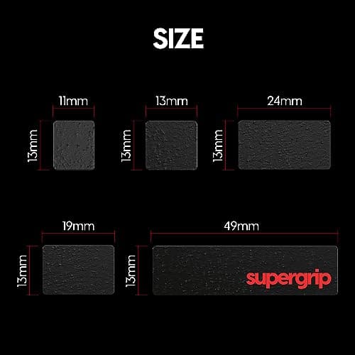 Pulsar Gaming Gears SUPERGRIP Pre-Cut Keyboard Griptape Pre-Laminated Sweat Absorbing High Performance Universal Anti Slip Mouse Keycap Grip Tape Ultra-Thin 0.5mm (0.02in) 4