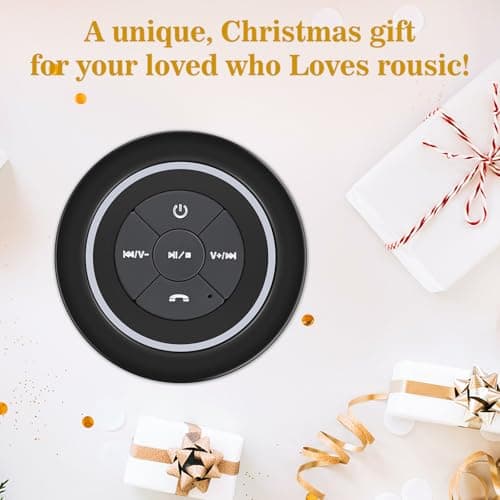 HAISSKY Bluetooth Shower Speakers, Portable Wireless Speaker with Suction Cup, IP67 Waterproof Speaker Pairs Easily to Phones, Tablets, Computer, Gift for Men & Women 7