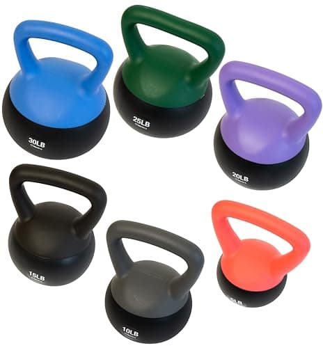 bintiva Soft Kettlebells - Sea and Iron Sand Filled Weights for Women and Men - Color Coded Kettle Bell Sets …