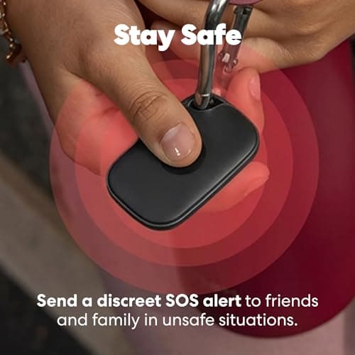 Life360 Tile Pro - Powerful Bluetooth Tracker, Key Finder and Item Locator for Keys, Bags and More. Both iOS and Android Compatible. Phone Finder. 1-Pack (Black) 7