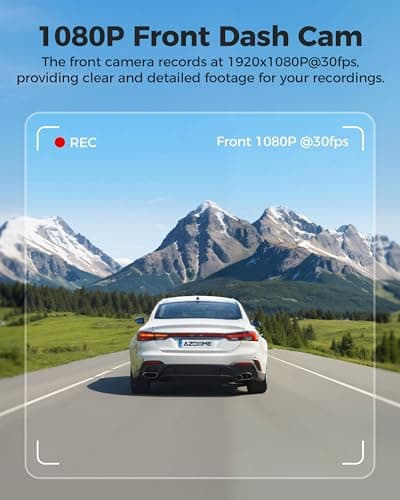 Azdome M200 Mini Dash Cam WiFi Dashcam, 1080P Front Dash Camera for Cars, Hidden Car Camera with 24H Parking Mode G-Sensor Night Vision, AZDOME APP, Loop Recording, Support 128GB Max, Easy to Install 7