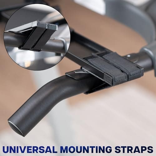 VIVO Universal Wooden Laptop Treadmill Desk, Adjustable Ergonomic Notebook Mount Stand for Treadmills, Includes Mouse Pad and Wrist Support, Stand-TDML4 8