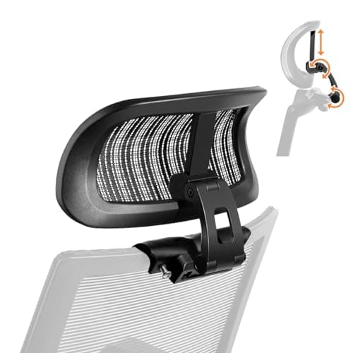 The Office Chair headrest Attachment, can Adjust Height, inclination, and Distance Between. The mesh headrest is Suitable for Ergonomic Office Chairs，Please Confirm The Size Before Purchase