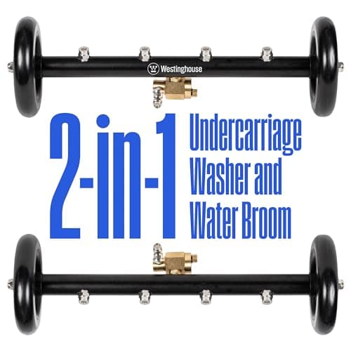 Westinghouse Universal 16" Pressure Washer Undercarriage Cleaner and Water Broom Attachment - 4400 PSI, 1/4" Connector - for Gas and Electric Pressure Washers 9