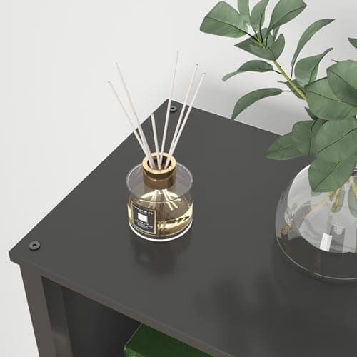 LAATOOREE 5Tier Narrow Bookshelf, 4 Cube Bookcase, Slim Corner Open Display Storage Shelf for Small Space, Living Room, Office, Bedroom 6