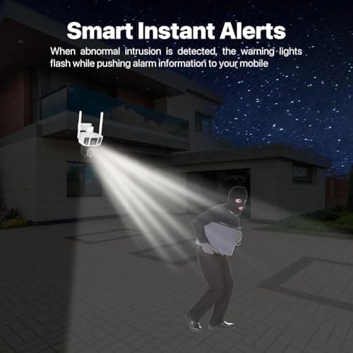 VSTARCAM Outdoor Security Camera Wireless, 2K Dual-Lens with 3-Way Display, 360° View, Color Night Vision, PIR Motion Detection, Spotlight Siren Alarm, 2-Way Talk, IP66 Weatherproof, Cloud/SD Storage 6