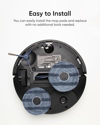 eufy Robot Vacuum Omni C20 with All-in-One Station,3.35-Inch Ultra-Slim Body 2-Pack Vacuum Mop Replacement Pads 8