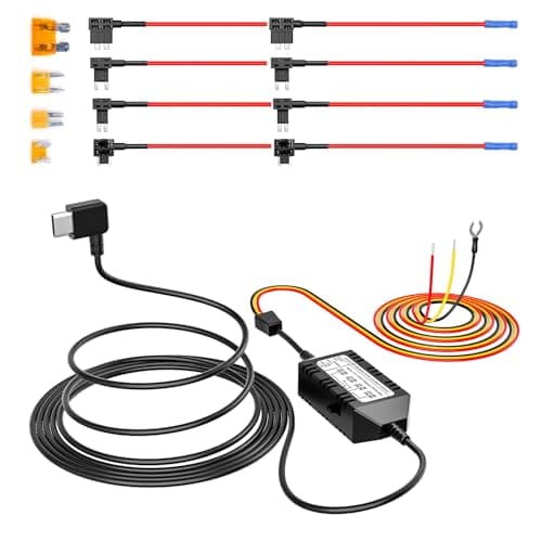 VIOFO HK4 Hardwire Kit with 8pcs Full Set Circuit Fuse Tap, Type-C Port, for A329 series/A229 series/A119Mini2/A139Pro/WM1/T130 Dash Cam