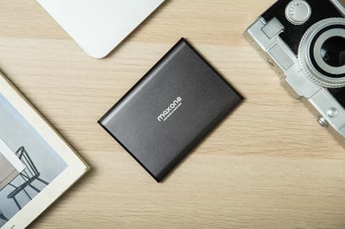 Maxone 500GB Ultra Slim Portable External Hard Drive HDD USB 3.0 Compatible with PC, Laptop, Charcoal Grey 5