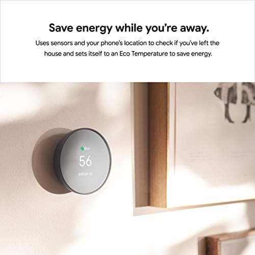 Google Nest Thermostat - Smart Thermostat for Home - Programmable Wifi Thermostat - Charcoal 5