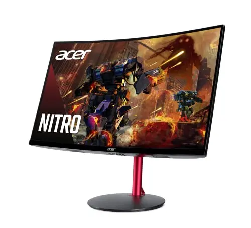 acer Nitro 27" Full HD 1920 x 1080 1500R Curve PC Gaming Monitor | AMD FreeSync Premium | 165Hz Refresh | 1ms (VRB) | ZeroFrame Design | 1 x Display Port 1.4 & 2 x HDMI 2.0 Ports ED270R Mbmiiphx 8
