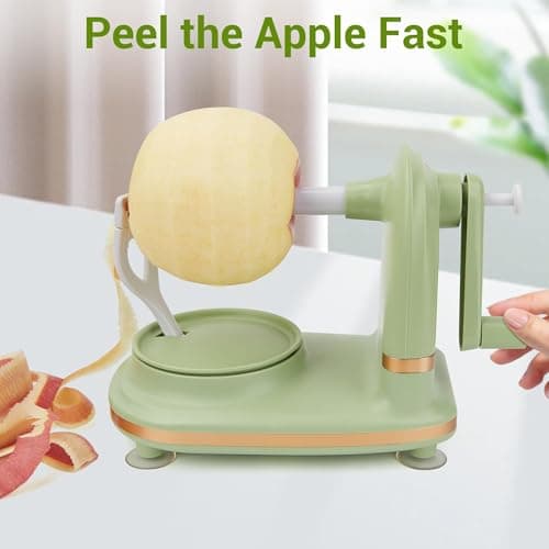 Dormercy Apple Peeler, 8 Wedges Apple Peeler Slicer Corer, Apple Slicer, Stainless Steel Blades 5
