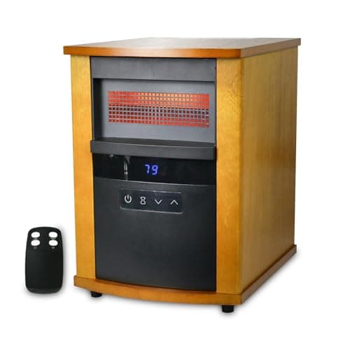 Infrared Space Heater 1500W Portable Electric Heater with High Heat Output Thermostat Remote 1-12H Timer Safety Protection WEWARM