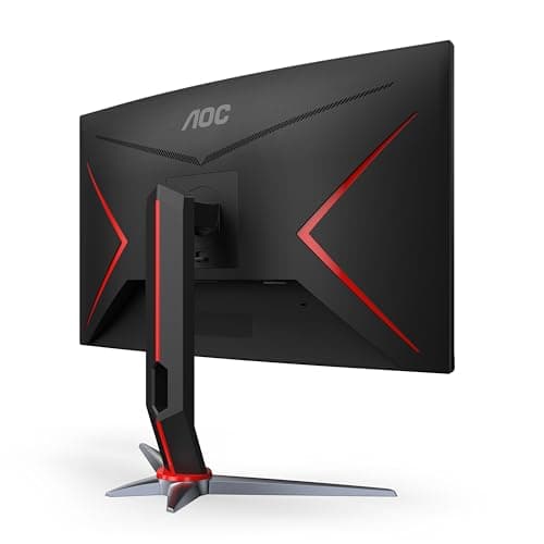 AOC C27G2Z 27" Curved Frameless Ultra-Fast Gaming Monitor, FHD 1080p, 0.5ms 240Hz, FreeSync, 2 x HDMI 2.0, 1 x Display Port, Height Adjustable, Xbox PS5 Switch Ready, 3-Year Zero-Bright-Dot 7