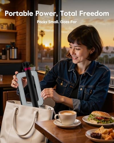 Tripod for iPhone with Light, Portable 15W Ring Light with Stand and Phone Holder for Video Recording, 6000mAh Magnetic Phone Tripod with Light 2500K-9000K for Food Hunt,Mukbang Video,Vlogging,CRI＞95 5