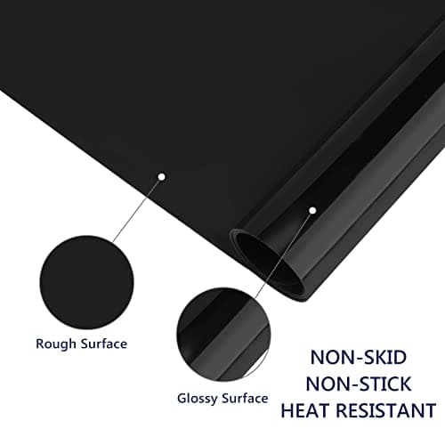 Gartful 2 Pack Silicone Crafting Mats, 15.7" x 11.8" Silicone Mat for Crafts, Large Heat Resistant Sheet for Jewelry Casting, Epoxy Resin, Painting, Counter Table Protector, Placemat, Nonstick, Black 3