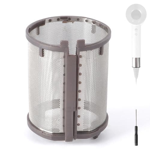 Inner Filter Mesh Compatible with Dyson Supersonic Hair Dryer HD01 HD03 HD08 Models, Metal Build-in Net Mesh Strainer Cover Attachments Part