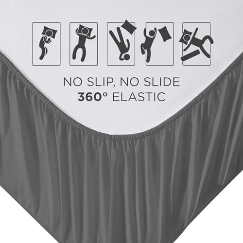 Royale Linens 6 Pack California King Fitted Sheet Set - Bottom Sheet - Soft & Breathable - Brushed 1800 Microfiber - Wrinkle Resistant - Hotel Quality Deep Pocket Stretches Up to 16" (Cal King,Grey) 5