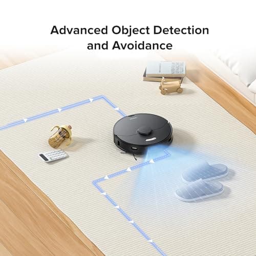 roborock S7 Max Ultra Robot Vacuum and Mop Combo, Auto Mop Drying/Washing, Self-Emptying, Self-Refilling, 5500Pa Suction, Reactive Tech Obstacle Avoidance, Black (RockDock Ultra Series) 5