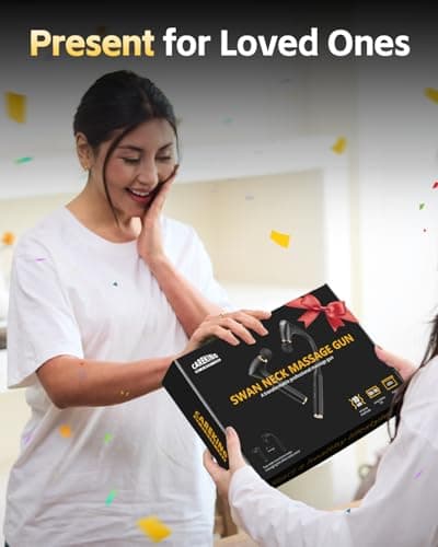 2-in-1 Detachable Percussion Massage Gun with Extension Handle, Back Massager for Pain Relief Deep Tissue Muscle Massager for Arm Shoulder Lower Back Thigh Waist, Gifts for Women , FSA-HSA Eligible 8