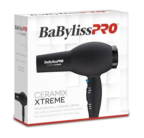 BaBylissPRO Ceramix Xtreme Hair Dryer, 2000-Watt Professional Blow Dryer with Concentrator Nozzle, 6 Heat/Speed Settings, For All Hair Types 5