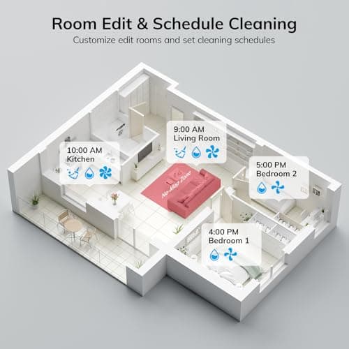 ILIFE A12 Pro Robot Vacuum and Mop Combo, Self Emptying Station for 60 Days, LiDAR Navigation, Home Mapping, No-Go Zones, 2.4G WiFi/App/Alexa/Remote Control, for Hard Floors, 110V 6