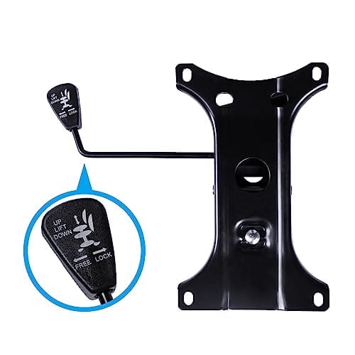 Frassie 28 inch Nylon Gaming Chair Base Replacement with Bottom Plate Stand Cylinder, 5 Casters (Black) 5