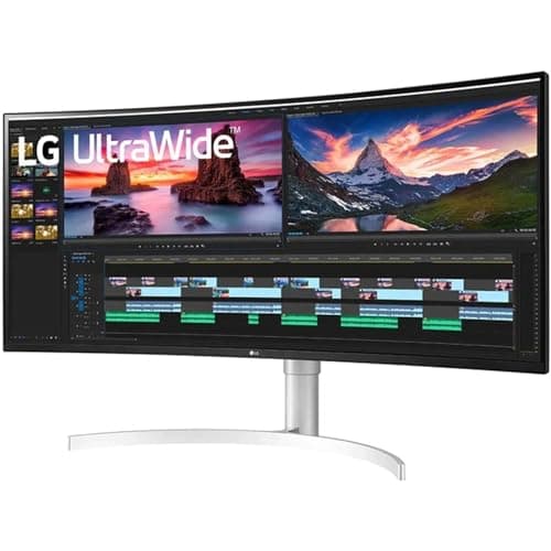 LG 38” 38BN95C-W QHD+ Nano IPS Curved UltraWide™ Monitor (3840x1600) with Thunderbolt™ 3 Port, 1 ms Response Time, 144 Hz Refresh Rate, DisplayHDR™ 600, Black Stabilizer & Dynamic Action Sync