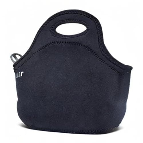 BUILT Gourmet Getaway Soft Neoprene Lunch Tote Bag Lightweight, Insulated and Reusable, One Size, Black 8