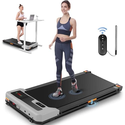 FUNMILY Walking Pad 3 in 1 Under Desk Treadmill, 2.5 HP Quiet Portable Walking Treadmill 300lbs Weight Capacity, Walking Jogging Machine Remote Control LED Display Small Treadmills for Home Office TR