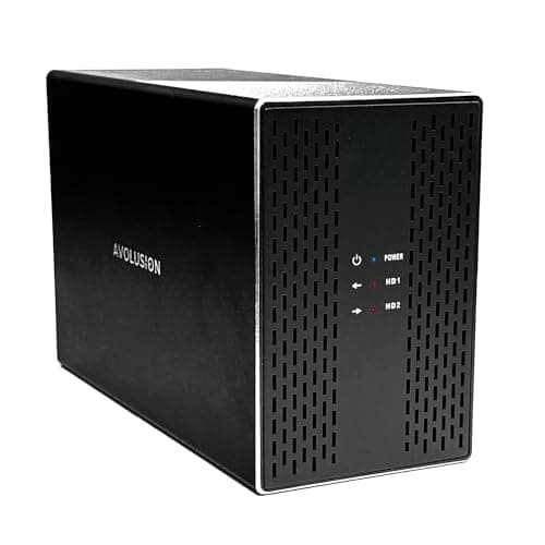 Avolusion PRO-T2 40TB (20TB x2) 2-Bay USB 3.0 External Hard Drive (JBOD, RAID0, RAID1, Big) for Desktop PC / Laptop (Windows OS) (Renewed)