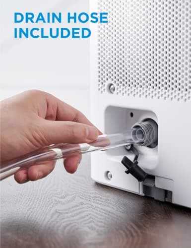 Midea Cube 20 Pint Dehumidifier for Basement, Up to 1,500 Sq. Ft. dehumidifier with drain hose, ENERGY STAR Certificated, Smart Control, Compatible with Alexa, White 7