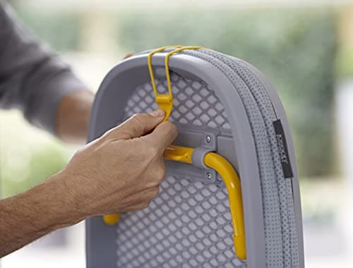 Joseph Joseph Pocket Folding Tabletop Ironing Board with Iron Holder and Wall Mount, Compact Space-Saving, Grey/Yellow 12