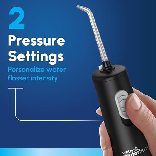 Waterpik Cordless Express Water Flosser, Battery Operated & Portable for Travel & Home, ADA Accepted, Waterproof for Shower Use, Black WF-02, Packaging May Vary 6