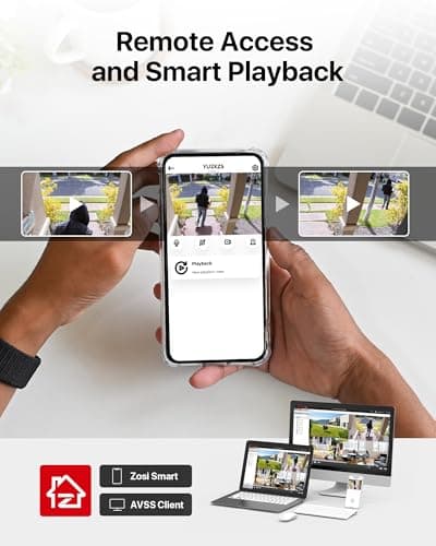 ZOSI 8CH 2K WiFi Security Cameras System Outdoor with 1TB HDD, 8Pcs Weatherproof Plug-in Cameras, Night Vision, Smart Motion Detection, 2K H.265+ 8 Channel Home Surveillance NVR for 24/7 Recording 6