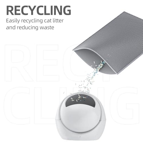 ESTHELLO Cat Litter Mat, Cat Litter Trapping Mat, Honeycomb Double Layer Design, Easy to Clean,Washable (24’’ x 15’’ Gray 5