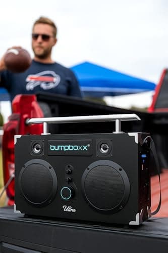 Bumpboxx Bluetooth Boombox Ultra Plus | Retro Boombox with Bluetooth Speaker | Includes Rechargeable Lithium Battery, Carrying Strap & Mic | Easy to Carry | NYC Graffiti 6