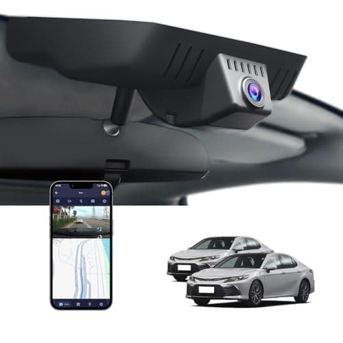FUVYMYT Single Channel 4K Dash Cam for Toyota Camry 2021 2022 2023 2024,Hybrid LE L SE XSE XLE TRD (Gen8/XV70),Easy Installation,OEM-Style,Loop Recording,WiFi & App,64G Card