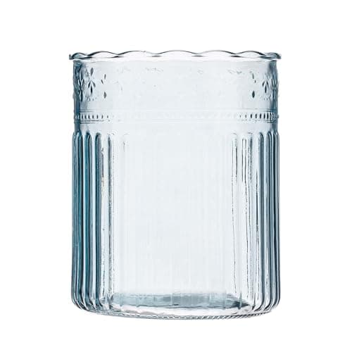 10 Strawberry Street Park Glass Utensil Crock, Blue