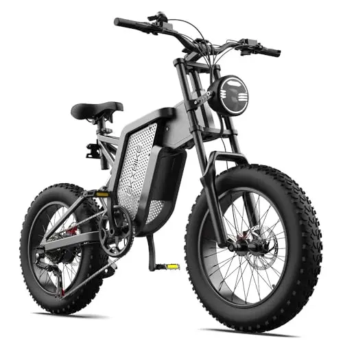 X20 Electric Bike for Adults 2000W Electric Dirt Bike with 48V 35AH Removable Battery, Hydraulic Oil Brake, Shamano 7-Speed, 34MPH, Max Range 75 Miles Mountain Electric Bicycle