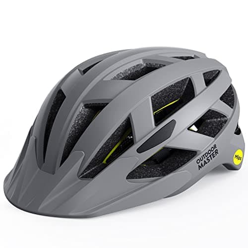OutdoorMaster Gem Recreational MIPS Cycling Helmet - Two Removable Liners & Ventilation in Multi-Environment - Bike Helmet in Mountain, Motorway for Youth & Adult