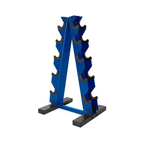 CAP A-Frame Dumbbell Hand Weight Vertical Storage Rack - Blue