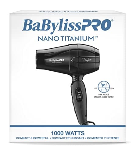 BaBylissPRO Nano Titanium Bambino Compact Dryer, 1 Count (Pack of 1) 5
