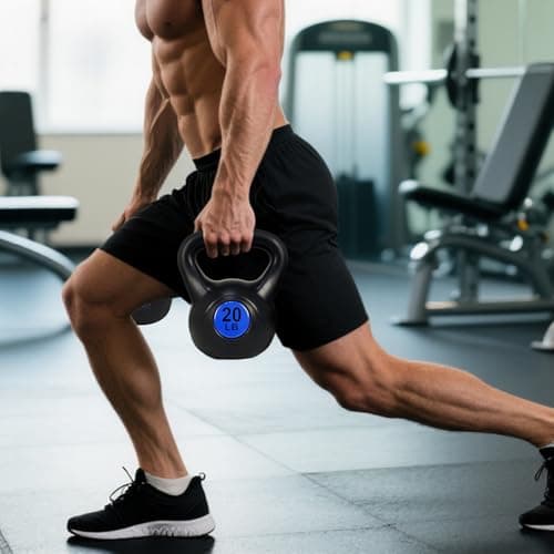 NEWBULIG Kettlebell Sets, Strength Training Kettlebells for Women and Men, Kettle bells Weights Set for Home Gym, Include 10 lbs, 15 lbs and 20 lbs, Set of 3, Black 6