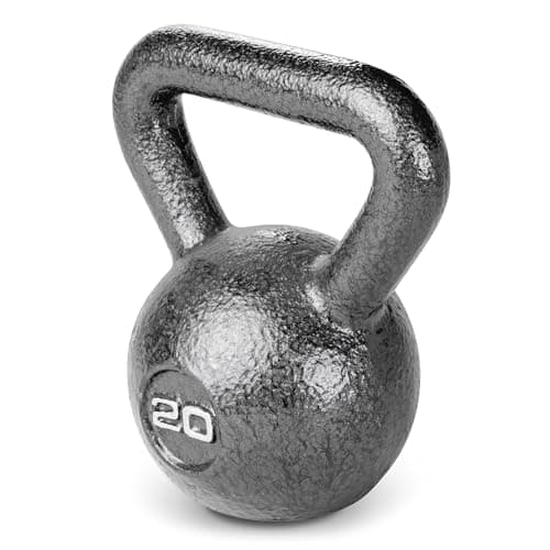 Marcy Hammertone Kettlebells, Ideal Workout Weights For Home Gym, Cast Iron, Black, 20lbs HKB-020