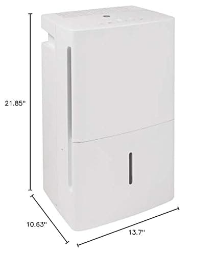 GE Energy Star Portable Dehumidifier 35 Pint, Perfect for Bedroom, Basement & Garage, Ideal for High Humidity Areas, Complete with Empty Bucket Alarm, Clean Filter Alert & LED Digital Controls, White 11