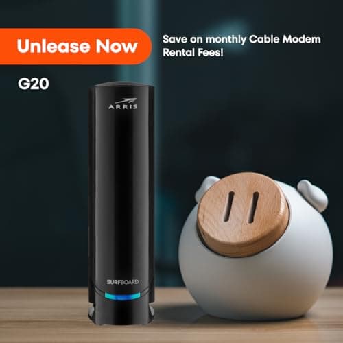 Arris (G20) - Cable Modem Router Combo - Fast DOCSIS 3.1 Multi-Gigabit WiFi 6 (AX3000), Approved for Comcast Xfinity, Cox, Spectrum & More, 1.0 Gbps Max Speeds, Next-Generation Upload Optimized 5