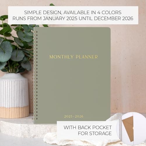 Beautiful 2025-2026 Monthly Planner and Calendar Book - Aesthetic To Do List Notebook That Easily Organizes Your Tasks to Boost Productivity - Runs From January 2025 Until December 2026 5