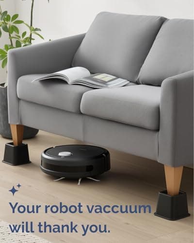 Bed Risers - 3 & 5 Inch Adjustable Furniture Risers or 8 Inch Combined - Heavy Duty for Couch, Table, Dorm, Sofa, Chair & Table - Bed Support Legs for Height, Supports Up to 1,300 lbs (8 Pack, Black) 6